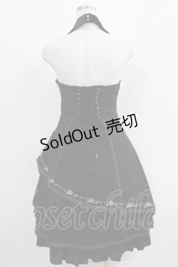画像3: Ozz oneste / 薔薇刺繍ホルターワンピース  黒 H-25-05-19-006-OO-OP-KB-ZH