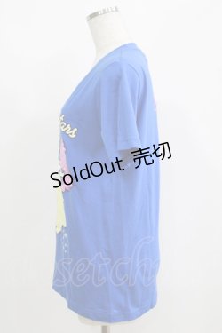 画像2: LISTEN FLAVOR / コズミックリトルツインスターズTシャツ M ロイヤルブルー H-25-05-19-068-PU-TO-KB-ZH