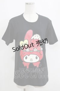 LISTEN FLAVOR / マイメロディTシャツ M ブラック H-25-05-19-069-PU-TO-KB-ZH