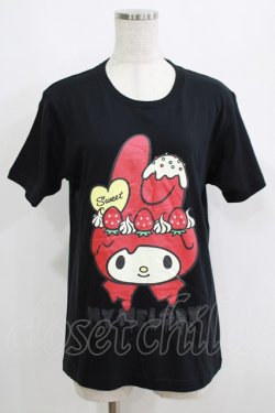 画像1: LISTEN FLAVOR / マイメロディTシャツ M ブラック H-25-05-19-069-PU-TO-KB-ZH