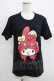 画像1: LISTEN FLAVOR / マイメロディTシャツ M ブラック H-25-05-19-069-PU-TO-KB-ZH (1)