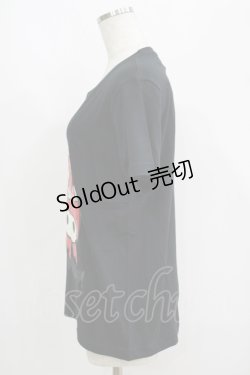 画像2: LISTEN FLAVOR / マイメロディTシャツ M ブラック H-25-05-19-069-PU-TO-KB-ZH