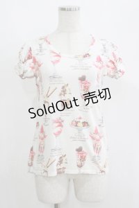 Jane Marple / Sweet Parfaitのカットソー  オフ H-25-05-19-071-JM-TO-KB-ZH
