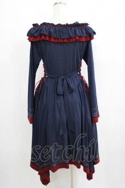 画像3: Ozz oneste / 薔薇刺繍ナポレオンZIPワンピース  ネイビー H-25-05-19-007-OO-OP-KB-ZH