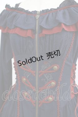 画像4: Ozz oneste / 薔薇刺繍ナポレオンZIPワンピース  ネイビー H-25-05-19-007-OO-OP-KB-ZH