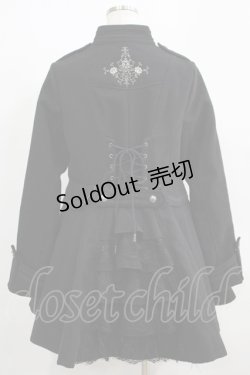 画像3: Ozz oneste / バッスルフリルコート  黒 H-25-05-19-009-OO-CO-KB-ZT-C060