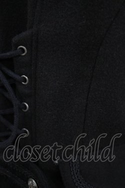 画像4: Ozz oneste / バッスルフリルコート  黒 H-25-05-19-009-OO-CO-KB-ZH