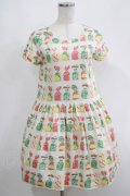 Jane Marple / Fruit Candyミニワンピース  アイボリー H-25-05-19-002-JM-OP-KB-ZH