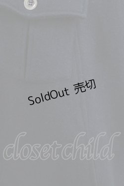 画像4: PEACE NOW / ボタンウールマント M 黒 H-25-05-19-017-PU-CO-KB-ZT-C063