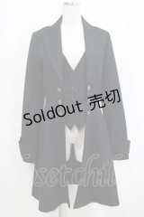 BPN / レイヤードロングジャケット M 黒 H-25-05-19-018-GO-JA-KB-ZH