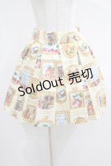 Jane Marple / Anniversaryフレームのミニスカート  アイボリー H-25-05-19-003-JM-SK-KB-ZH