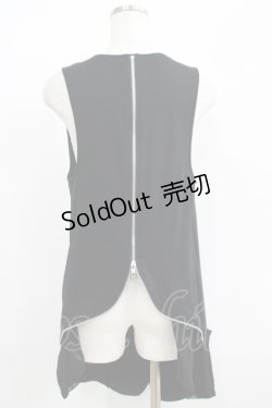 画像3: Sixh / 異素材ジレ  黒 H-25-05-19-019-HN-TO-KB-ZH