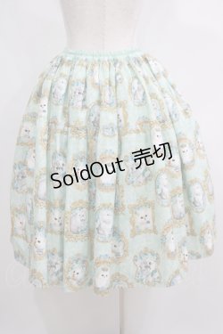 画像3: Enchantlic Enchantilly / 猫の女王の肖像画スカート Free ミント H-25-05-20-016-LO-SK-NS-ZH