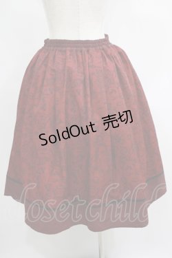 画像3: axes femme POETIQUE / ふしぎの国のアリス/スカート M ワイン H-25-05-20-019-AX-SK-YZ-ZH