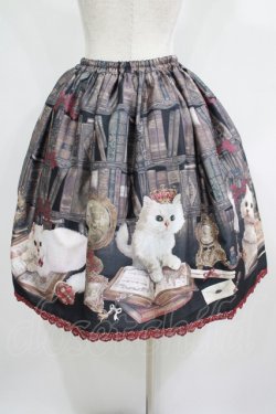 画像3: Enchantlic Enchantilly / Queen Cat〜秘密の書斎〜スカート Free ブラック H-25-05-20-020-LO-SK-NS-ZH