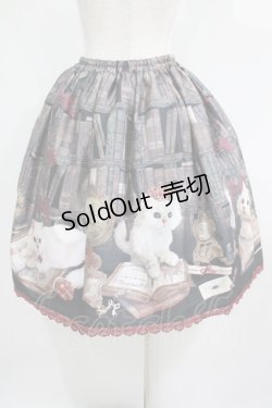画像3: Enchantlic Enchantilly / Queen Cat〜秘密の書斎〜スカート Free ブラック H-25-05-20-020-LO-SK-NS-ZH