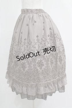 画像2: axes femme / フロッキープリントスカート M ブラウン H-25-05-20-023-AX-SK-NS-ZH