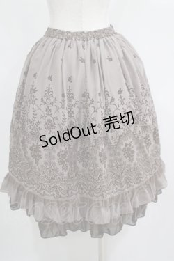 画像3: axes femme / フロッキープリントスカート M ブラウン H-25-05-20-023-AX-SK-NS-ZH