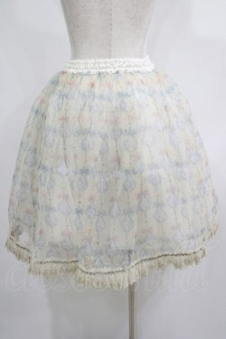 画像3: Enchantlic Enchantilly / クリスタルリボンオーバースカート Free アイボリー H-25-05-20-025-LO-SK-NS-ZH