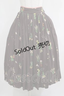 画像1: Franche Lippee / ぽたぽたスカート M ブラウン H-25-05-20-027-LO-SK-NS-ZH