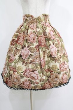 画像1: Victorian maiden / ゴブラン後ろ編み上げスカート Free 生成り H-25-05-20-028-CL-SK-NS-ZH