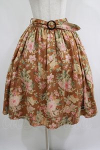 an another angelus / ベッコウバックル花柄ギャザースカート Free MUSTARD H-25-05-20-032-CA-SK-NS-ZH