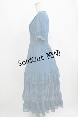 画像2: axes femme / レースラインティアードワンピース M ブルーグリーン H-25-05-20-034-AX-OP-NS-ZH
