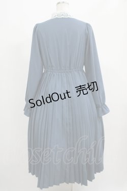 画像3: m petit by misako / レース襟プリーツワンピース M ブルー H-25-05-20-035-LO-OP-NS-ZH