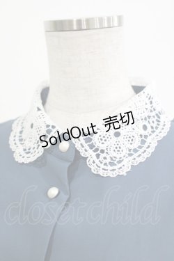 画像4: m petit by misako / レース襟プリーツワンピース M ブルー H-25-05-20-035-LO-OP-NS-ZH