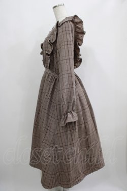 画像2: m petit by misako / チェックワンピース M ブラウン H-25-05-20-038-LO-OP-NS-ZH