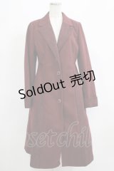 axes femme / クラシックロングコート M ボルドー H-25-05-20-039-AX-CO-NS-ZT-C061