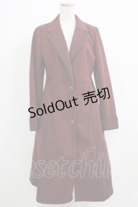 axes femme / クラシックロングコート M ボルドー H-25-05-20-039-AX-CO-NS-ZT-C061