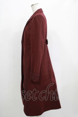 画像2: axes femme / クラシックロングコート M ボルドー H-25-05-20-039-AX-CO-NS-ZH