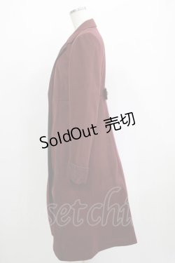 画像2: axes femme / クラシックロングコート M ボルドー H-25-05-20-039-AX-CO-NS-ZT-C061