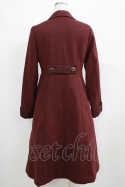 画像3: axes femme / クラシックロングコート M ボルドー H-25-05-20-039-AX-CO-NS-ZH