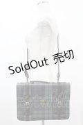 Fi.n.t / トランク風ミニサッチェルバッグ  グリーン×ネイビー H-25-05-20-1004-CA-BG-NS-ZH