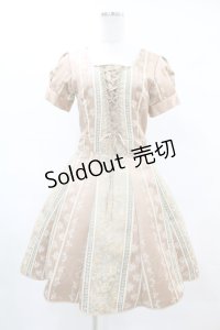 SERAPHIM / ジャガードワンピース Free ピンク H-25-05-20-1026-LO-OP-NS-ZH