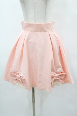画像1: Secret Honey / リボンスカート Free ピンク H-25-05-20-1036-CA-SK-NS-ZH