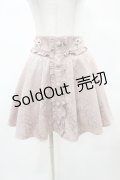 Ank Rouge / リボンジャガードスカート M ピンク H-25-05-20-1038-CA-SK-NS-ZH