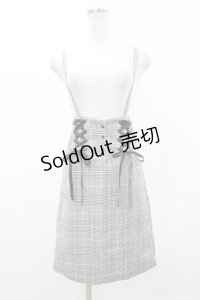 MA*RS / サスペンダー付きチェックスカート Free ブラック H-25-05-20-1039-EL-SK-NS-ZH