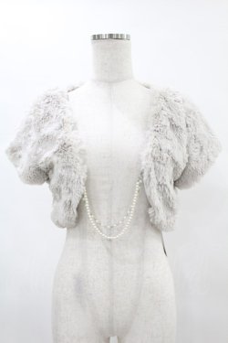 画像1: Secret Honey / ファーボレロ size 2 グレー H-25-05-20-1048-CA-TO-NS-ZH