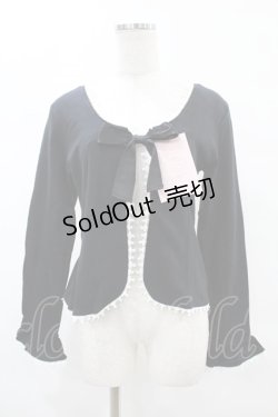 画像1: metamorphose / パールチェーン付きカーディガン Free ブラック H-25-05-20-1059-ME-TO-NS-ZH