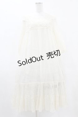 画像1: SERAPHIM / ガーゼの羽ワンピース Free アイボリー H-25-05-20-1006-LO-OP-NS-ZH