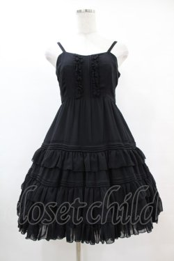 画像1: Victorian maiden / シフォンアンダードレス Free ブラック H-25-05-20-1010-CL-OP-NS-ZH