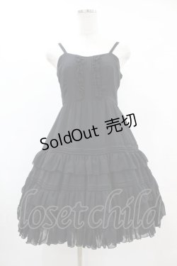 画像1: Victorian maiden / シフォンアンダードレス Free ブラック H-25-05-20-1010-CL-OP-NS-ZH