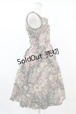 画像3: Victorian maiden / ゴブラン後ろ編み上げジャンパースカート Free ブラック H-25-05-20-1013-CL-OP-NS-ZH