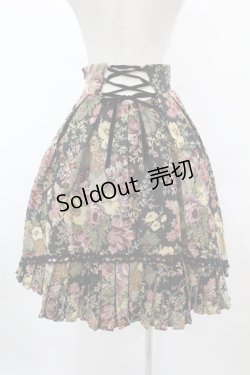 画像2: Victorian maiden / ゴブラン後ろ編み上げスカート Free ブラック H-25-05-20-1019-CL-SK-NS-ZH