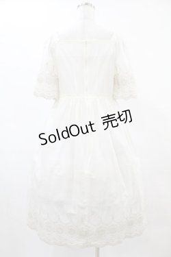 画像2: SERAPHIM / 薔薇のスカラップレースワンピース Free オフ H-25-05-20-1021-LO-OP-NS-ZH
