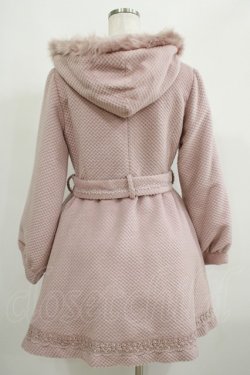画像3: axes femme / 裾レース使いフード付きコート M ピンク H-25-05-20-041-AX-CO-NS-ZH