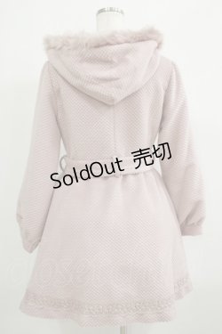 画像3: axes femme / 裾レース使いフード付きコート M ピンク H-25-05-20-041-AX-CO-NS-ZT-C061
